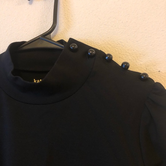 Kate Spade Mockneck Pointe black Dress NWOT - Picture 4 of 6